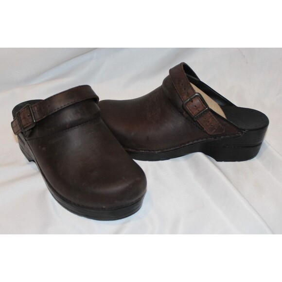 DANSKO WOMEN'S INGRID SLIP ON CLOG ANTIQUE BROWN NIB EU 35 US 5.5-6 - Picture 3 of 7